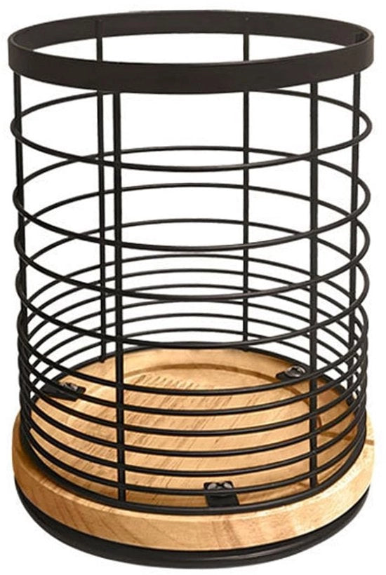 Organizzatore per la cucina compatto - 15 x 13 cm - Acciaio inossidabile - Nero