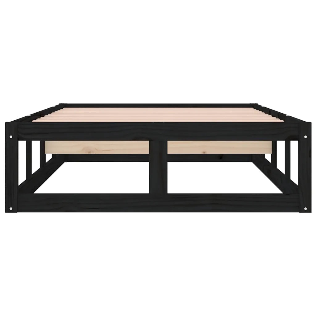 Giroletto Nero 75x190 cm 2FT6 Small Single in Legno Massello