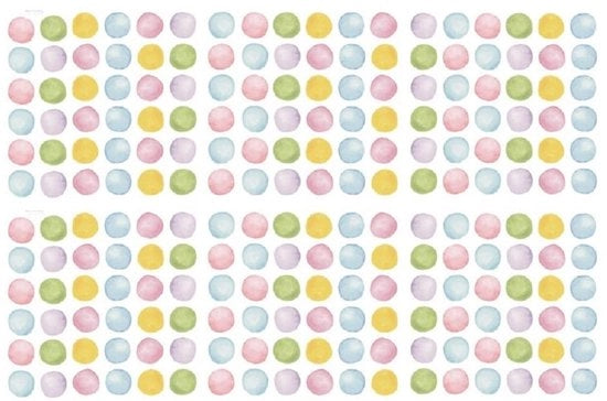 Sticker per Parete 216 Unità - Rimovibile - Aquarello Boho - Punti di Macchia - PVC Sicuro - Adatto per Bambine - Decorazione per Parete