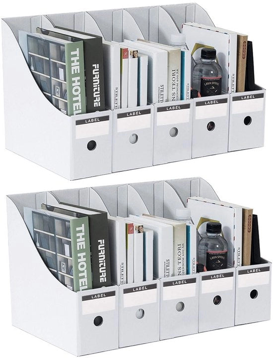 Raccoglitore di documenti - 10 contenitori - cassetti A4 per scrivania - contenitori e separatori per documenti - organizzatore per ufficio - per documenti, carta, articoli da ufficio - adatto per scuole, dormitori e uffici - 9*26*27cm