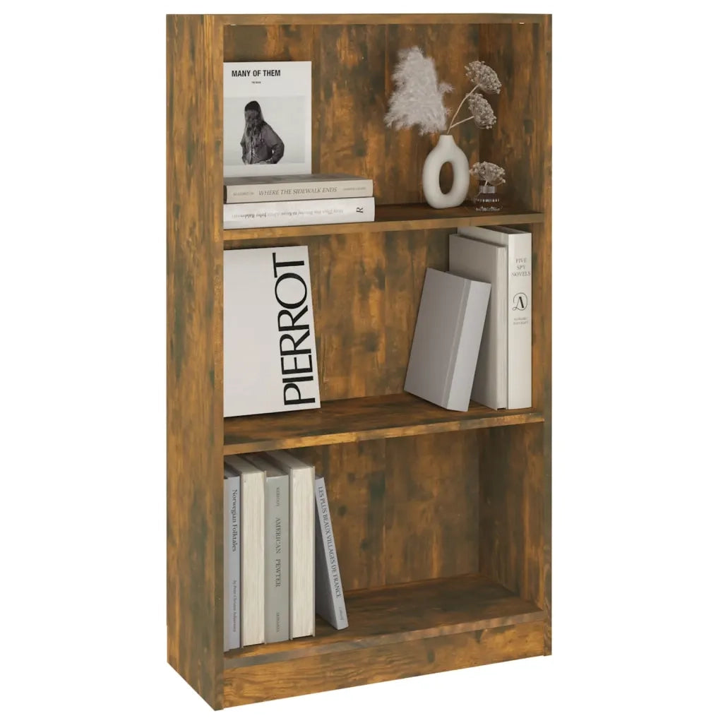 Libreria Rovere Fumo 60x24x109 cm in Legno Multistrato 815087