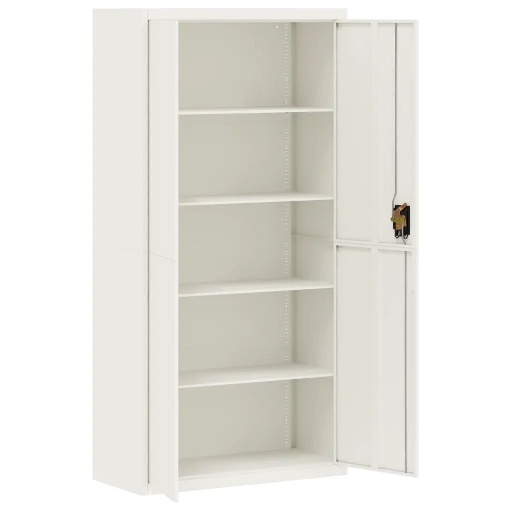 Armadio Classificatore Bianco 90x40x180 cm in Acciaio 339752
