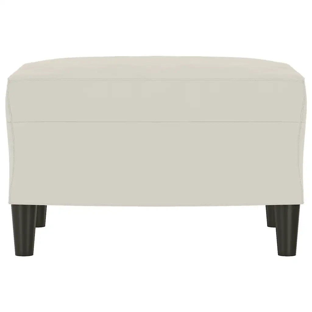 Panca crema 70x35x41 cm in Velluto CFW5146290