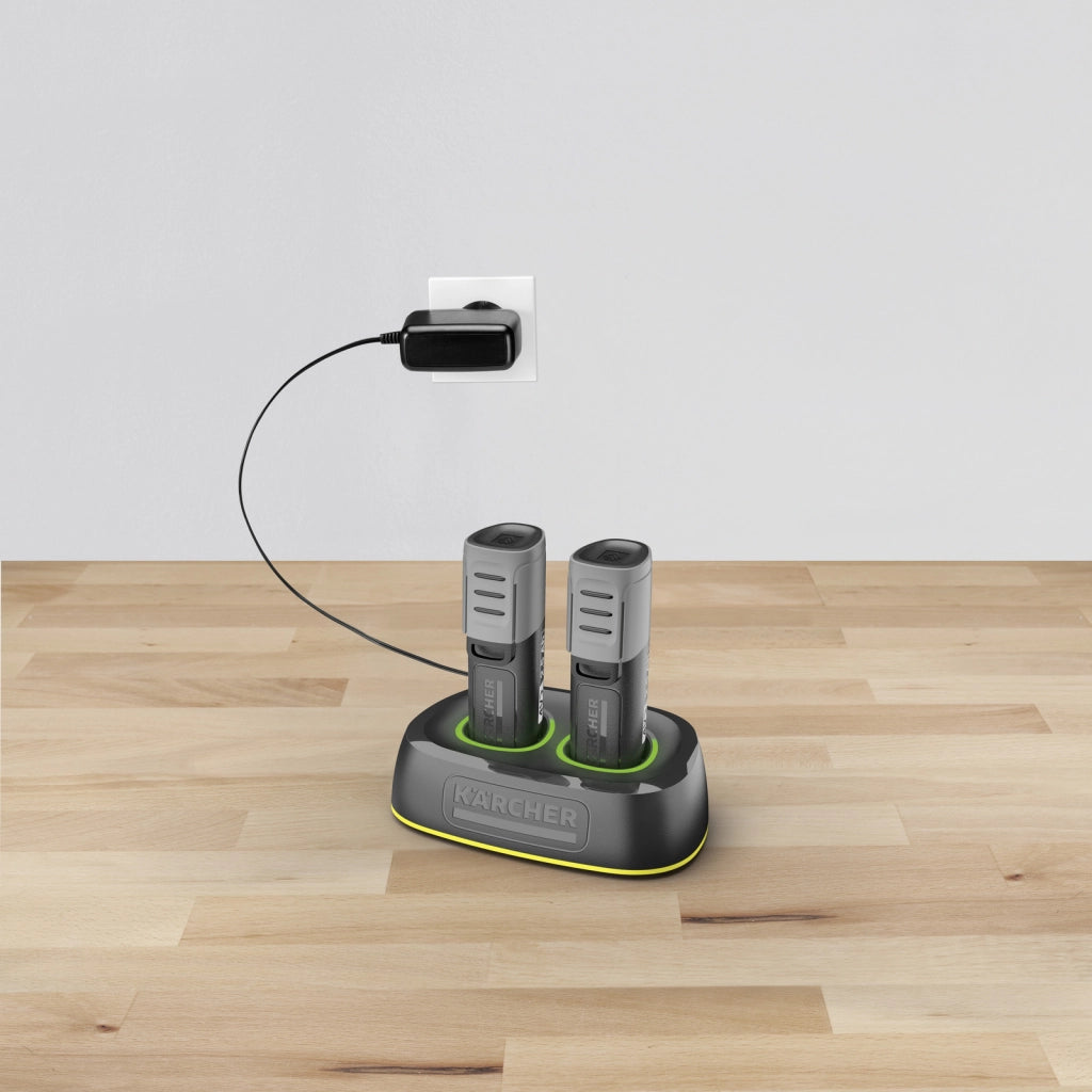 KARCHER Fast Charger Duo Battery Power 4 V - Piattaforma batteria: Piattaforma batteria a 4 V