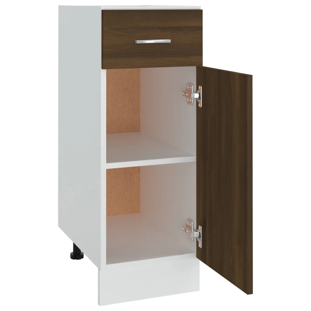 Mobile con Cassetto Rovere Marrone 30x46x81,5 Legno Multistrato cod mxl 65321