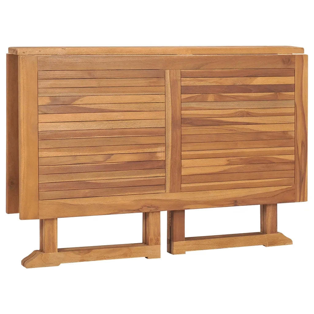 Tavolo da Giardino Pieghevole 110x110x75 cm in Massello di Teak 318481