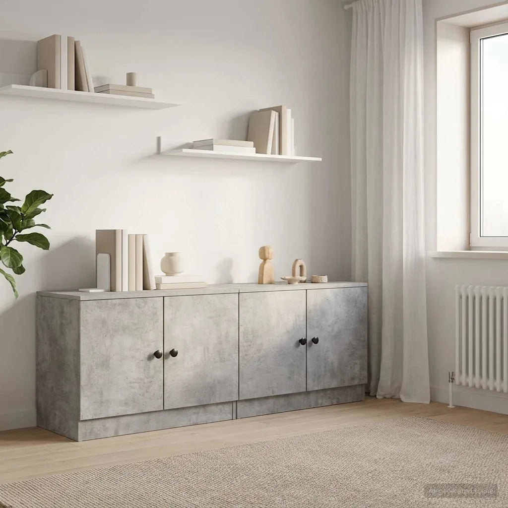Armadietto per letto 2 pcs Grigio Cemento 66 x 35 x 48 cm 893718