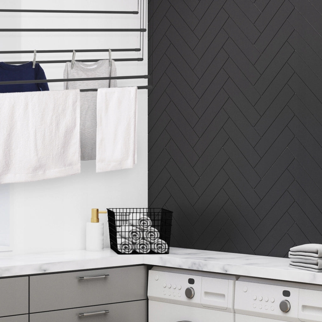 Stendibiancheria da soffitto KADAX per bagno, 6 barre, 110 cm, resistente e robusto.