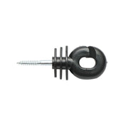 Isolatore scanalato nero, diametro 5.9 mm, dimensioni 100x40 mm, per filo di recinzione elettrica, Breckner Germany