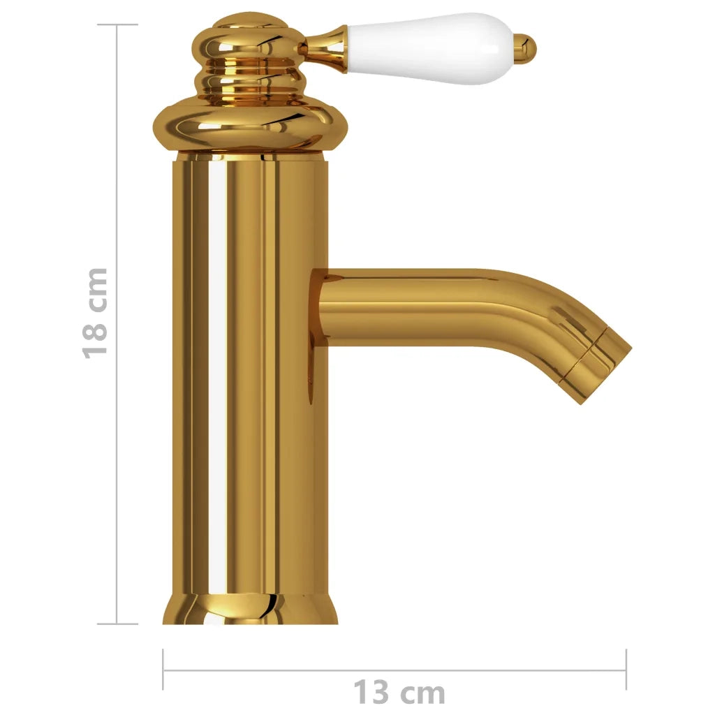 Rubinetto per Lavabo del Bagno Oro 130x180 mm CFW9648379