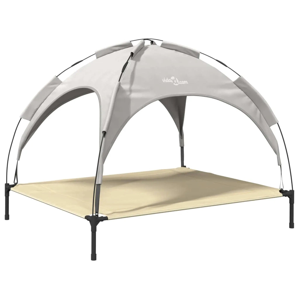 Letto per Cani 104 x 86 x 84,5 cm Acciaio Grigio Argento 42008196
