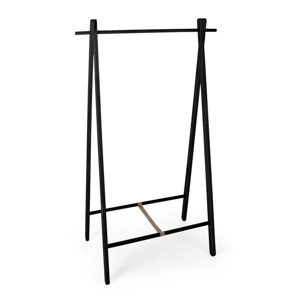 Appendiabiti Legno Nero Moderno da Interno - ORIZZONTE