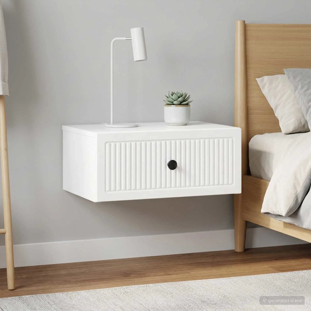 Armadio da Notte 2 pcs Bianco Lucido 49 x 34,5 x 20 cm 897944