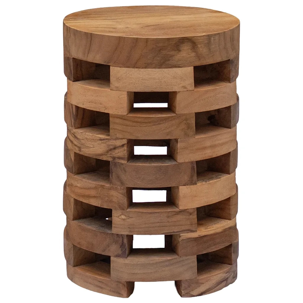 Comodino 30x30x45 cm in Legno Massello di Teak 288808