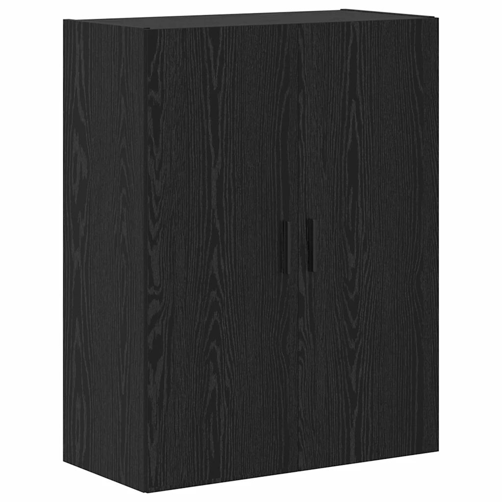 Credenza 2 pcs Rovere artigianale Legno Stratificato e Vetro