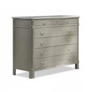 Como' in legno 6 cassetti shabby chic l.121 p.53 h.104 (3200) - Mobili 2G