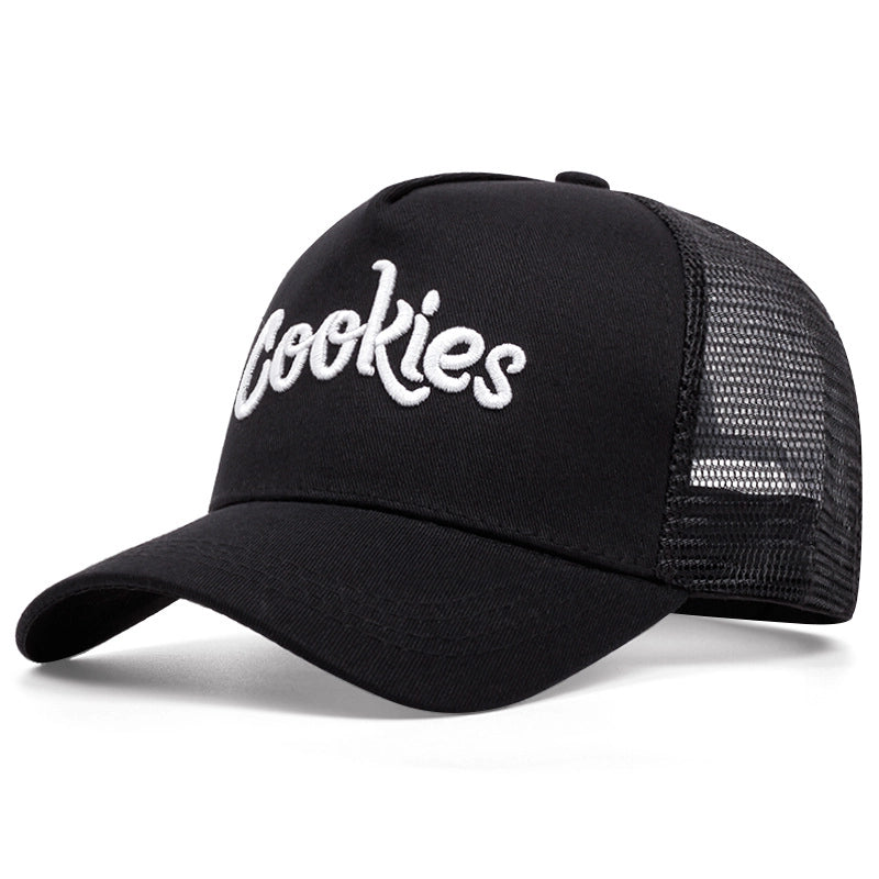 Cappellino da baseball nero con ricamo Cookies