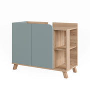 Vicco Mobiletto per lavabo Sonoma/blu 80 x 65 cm con 2 porte