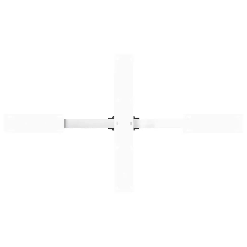 Gamba per tavolino da caffè a forma di ragno bianca 98x58x(42-43) cm in acciaio 4013109