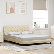 Giroletto senza Materasso Crema 160x200 cm in Tessuto 3310613