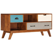 Mobile Porta TV 3 Cassetti 110x35x50cm Legno Massello di Acacia cod mxl 17020