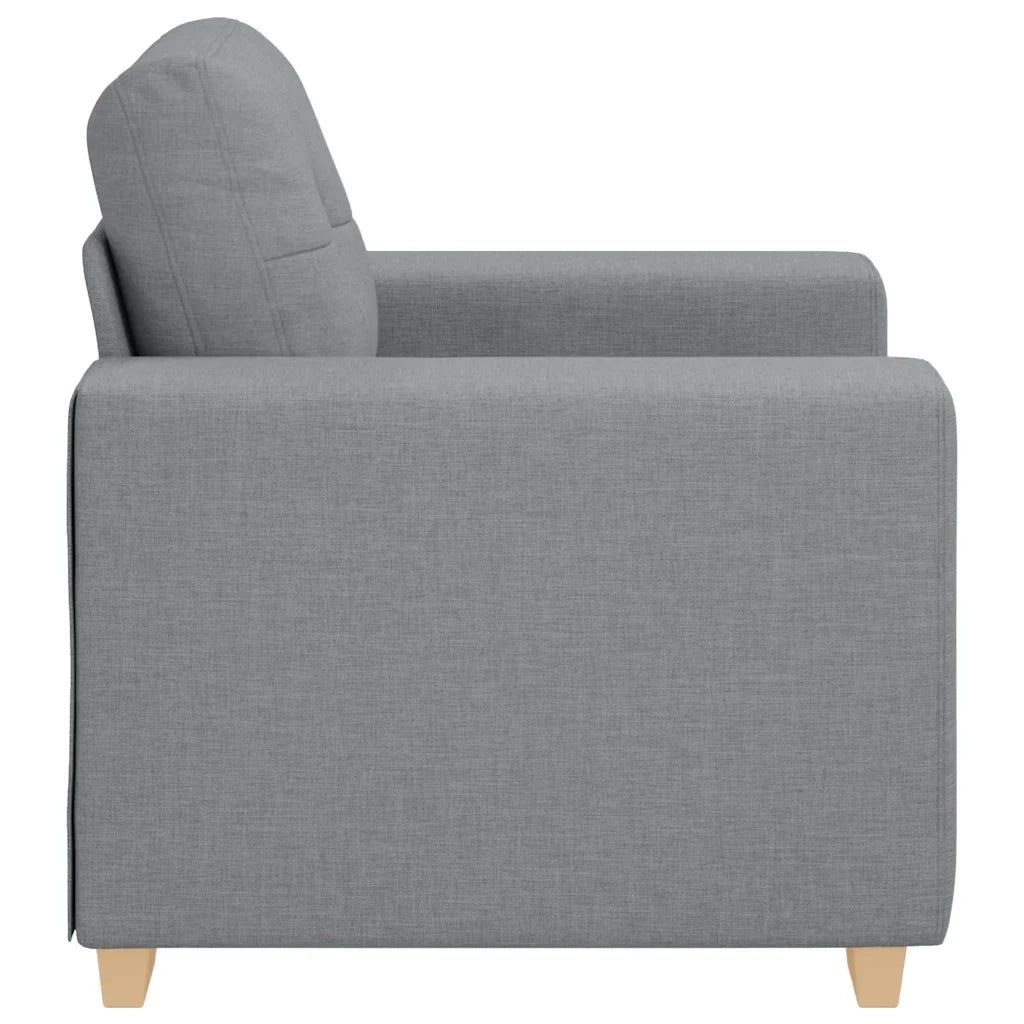 Poltrona-Divano Sedia Grigio Chiaro 100x78x80 cm in Tessuto