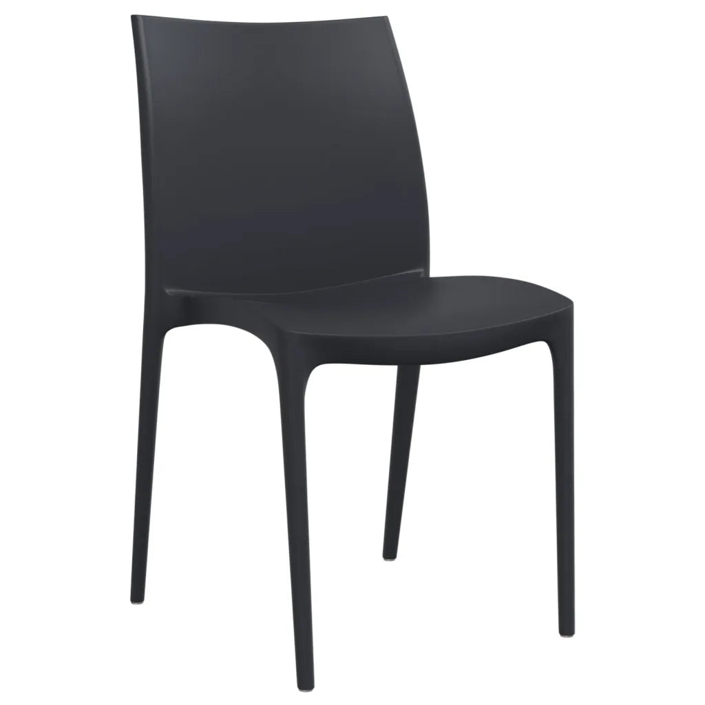 Sedie da Giardino 2 pz Antracite 50x46x80 cm in Polipropilenecod mxl 70697