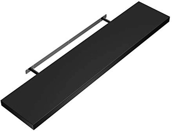 Pannello di parete oscillante 70 cm Nero - Pannello di parete in legno con capacità di carico di 15 kg per cucina, salotto, ufficio e bagno
