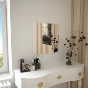 Specchio da Parete-Specchio a Muro-Specchio Decorativo 50x50 cm Quadrato in Vetro