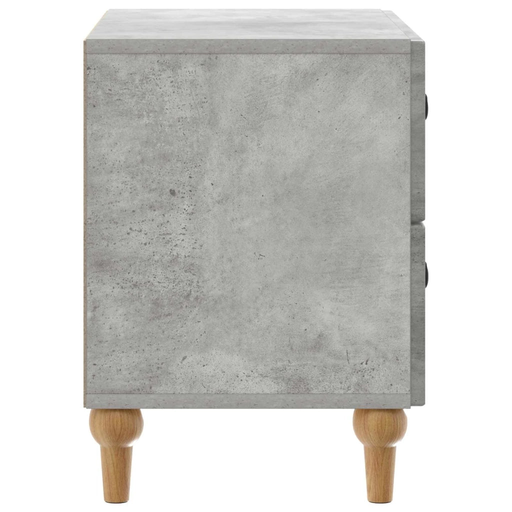 Armadio da Notte con cassetto Grigio Cemento 62 x 34,5 x 48 cm 894088