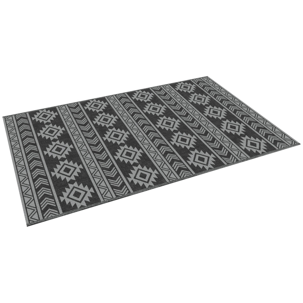 Tappeto da Esterno Impermeabile ¨C zephmum ¨C Grigio e Nero 182x274cm
