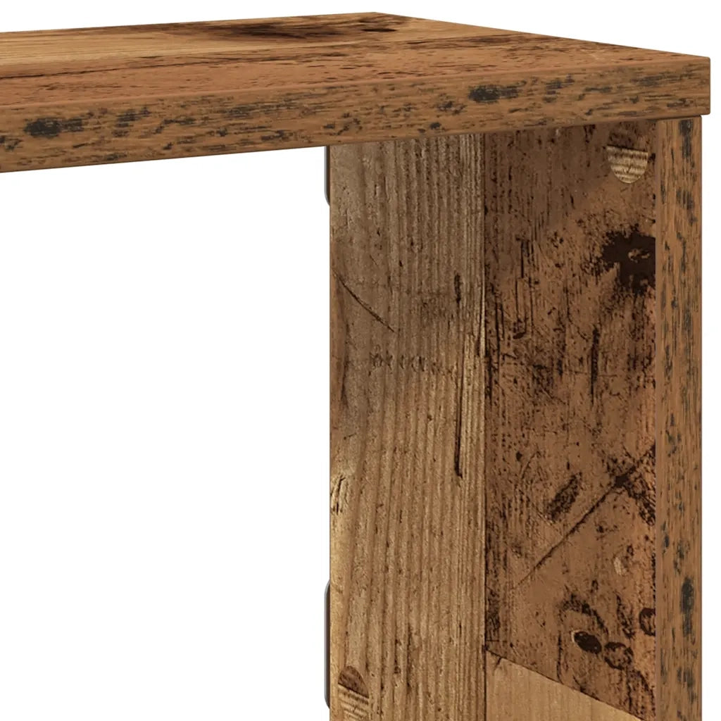 Mensole a Cubo Muro 4 pz-Set di 4 Scaffale Legno Antico 60x15x23 cm in Truciolato