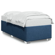 Letto singolo | Letto per adulti | Giroletto senza Materasso Blu 90x190 cm in Tessuto