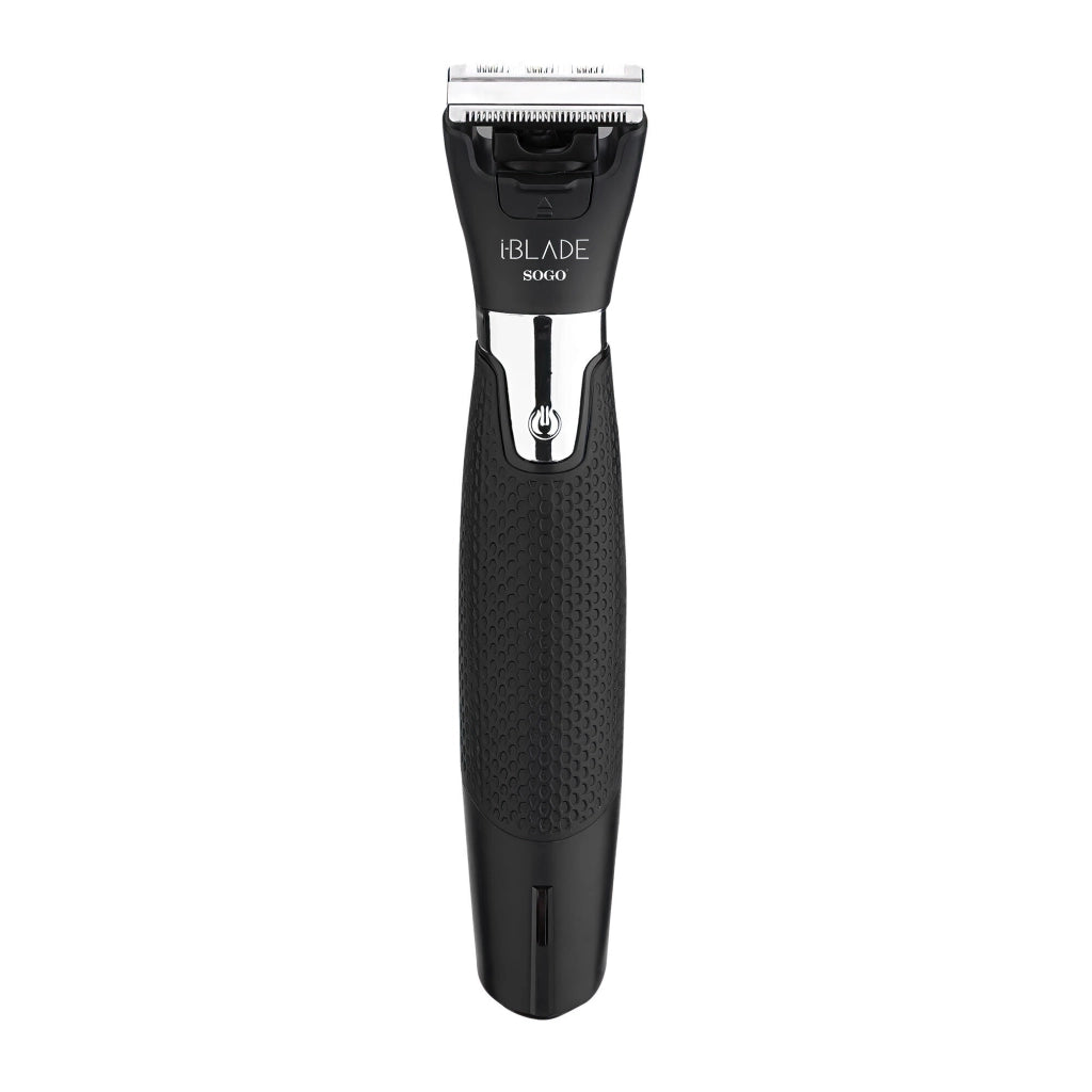 SOGO Regolabarba e Tagliacapelli Senza Fili 7W Nero - Lama in Acciaio, Pettine Regolabile 1-10mm, Autonomia 60 Min, Ricaricabile USB