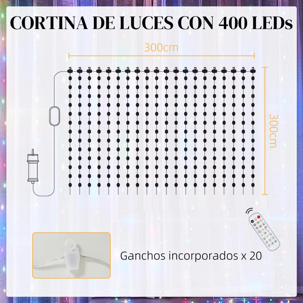Tenda Luce LED 3x3m Intelligente con App e Telecomando ¨C zephmum ¨C Effetti Colori Personalizzabili