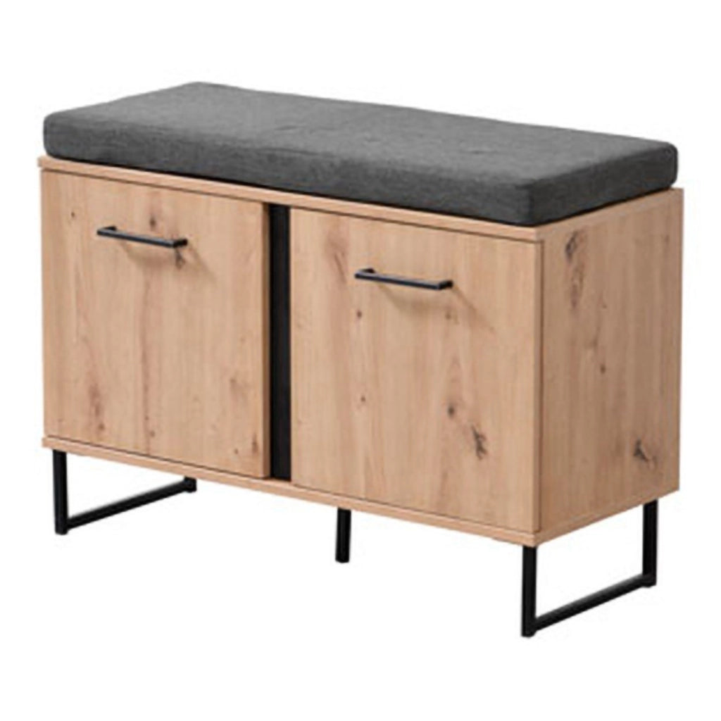 Roascio, Mobile da Ingresso un Ripiano, 84.5x35x59.5h cm Marrone Rovere Nodi