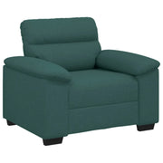 Poltrona | Sedia Relax Verde Scuro 100x81x84 cm in Tessuto