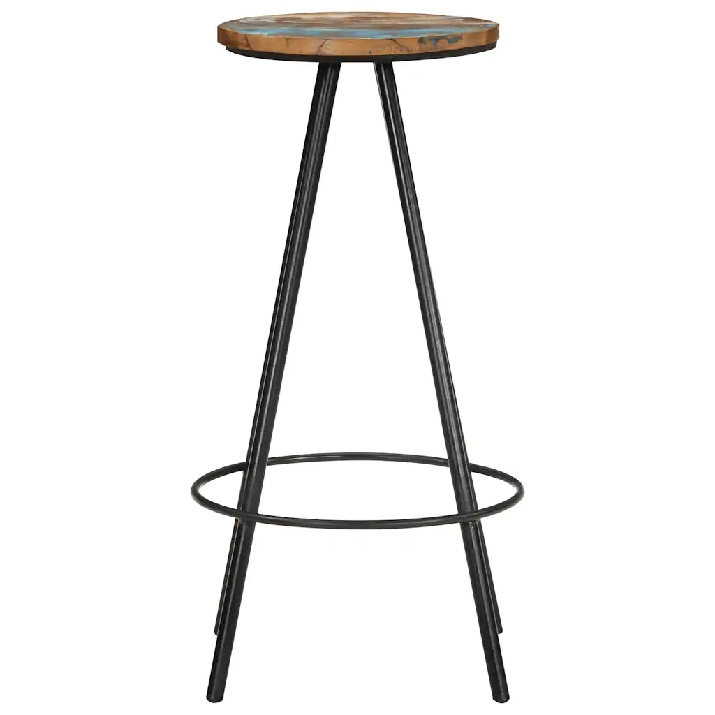 Sedie da Bar 4 pz Legno Massello di Recupero 245446
