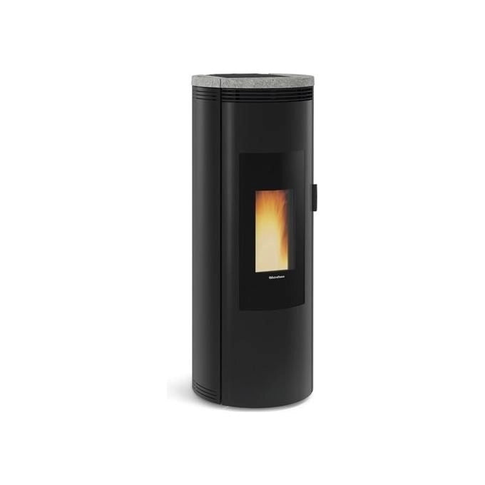 Extraflame 1283503 Amika Stufa a Pellet 2 5 8 kW 230 m³ A+ (120x46x46 cm) colore Nero Color marmo