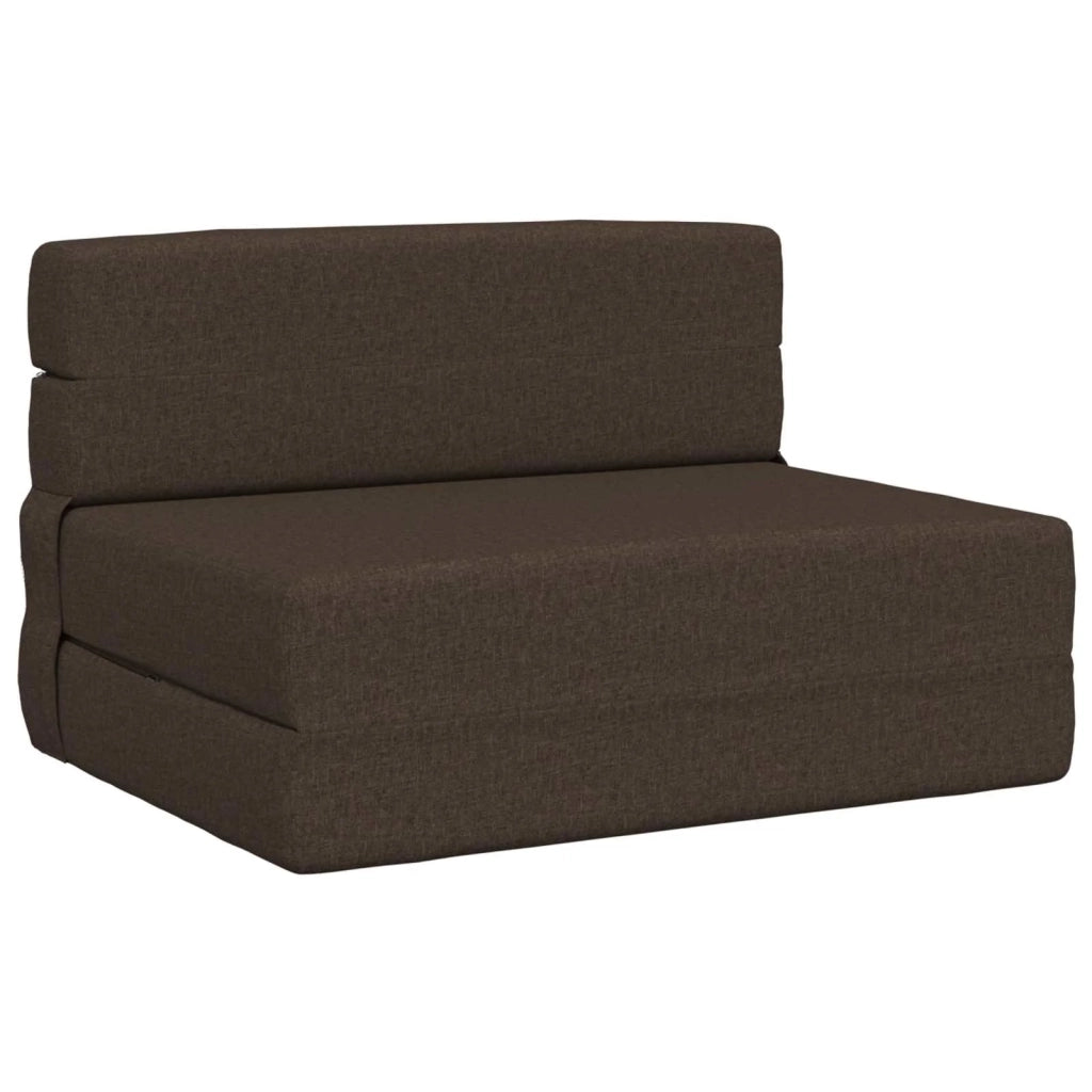 Divano Letto Pieghevole Tortora 70 x 80 x 60 cm Tessuto 900089