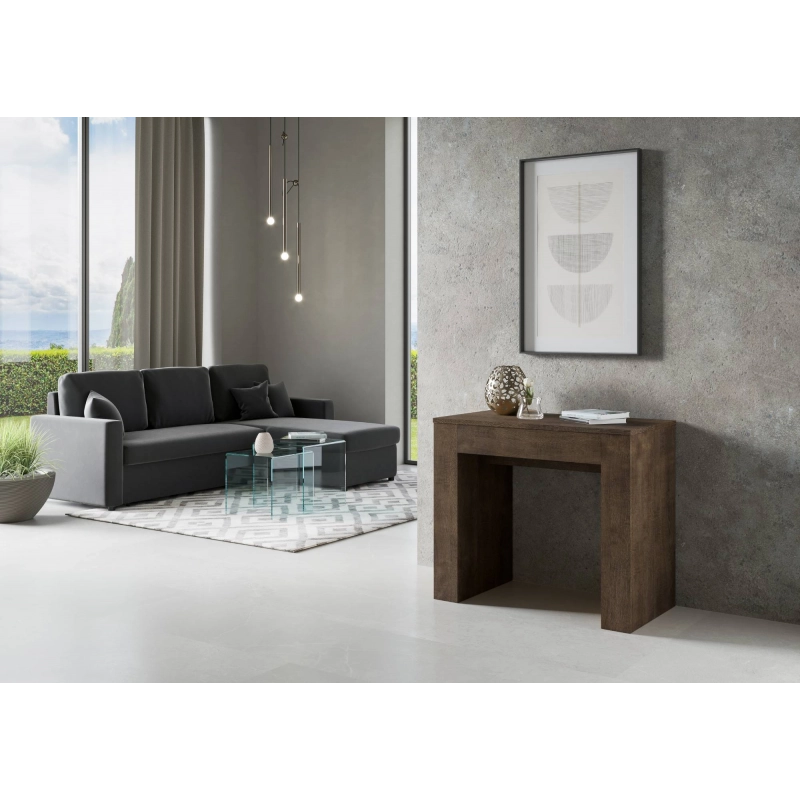 Consolle allungabile 90x49/307 cm Extra - Noce