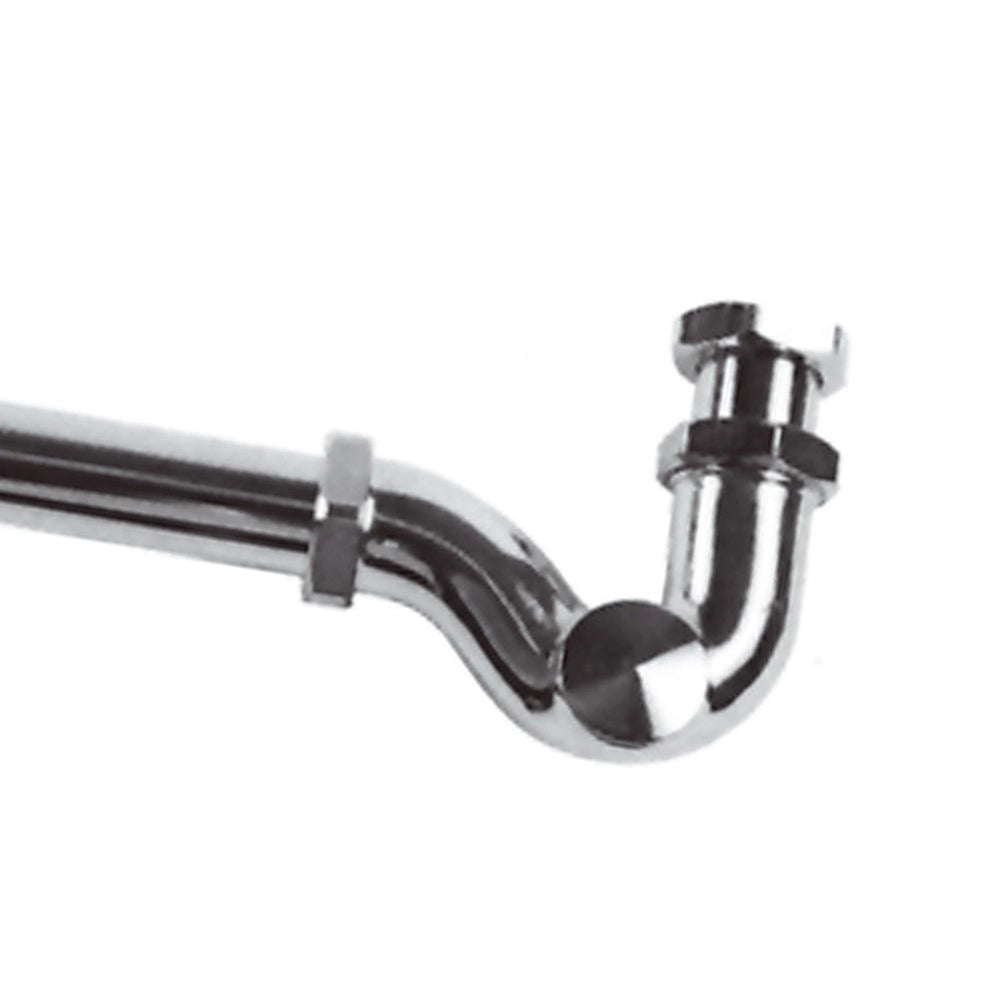 Sifone a s in ottone cromato 1"1/4