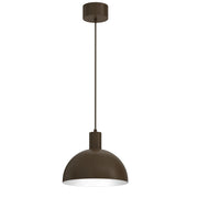 Lampada a sospensione Handa 1xE27 marrone metallo Luminex