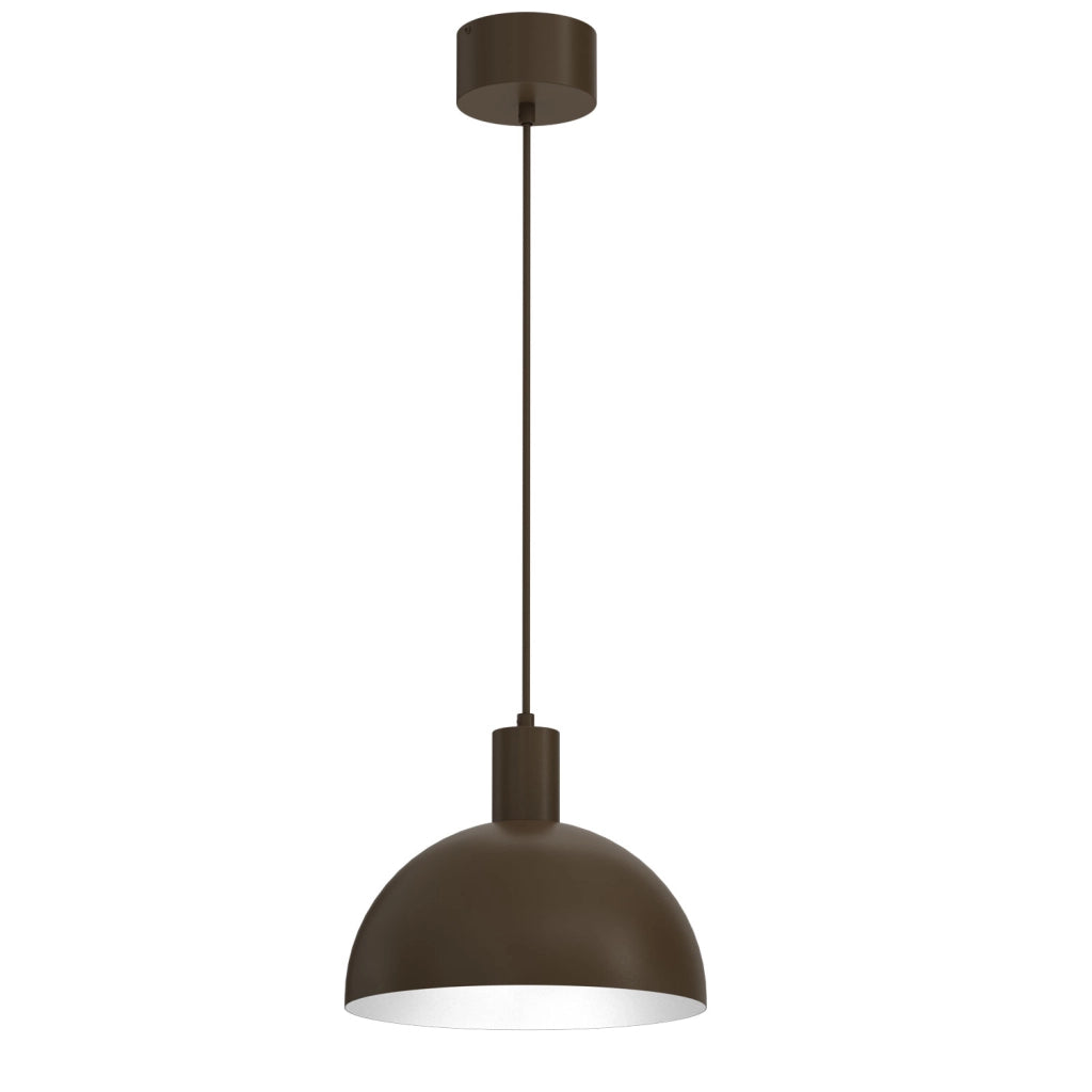 Lampada a sospensione Handa 1xE27 marrone metallo Luminex