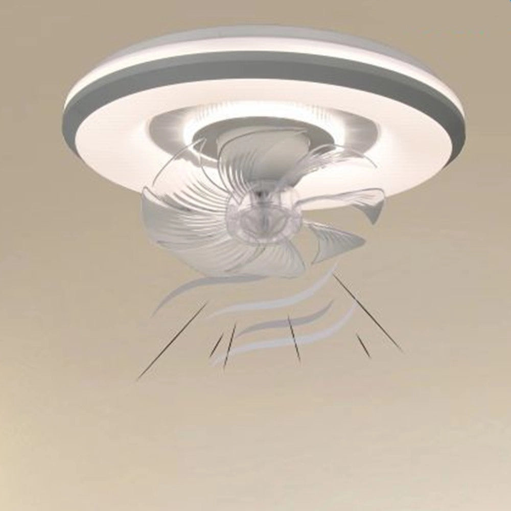 Trade Shop - Lampada Con Ventola Ventilatore Plafoniera Da Soffitto Led Luce 3200k-6500k 33252 -