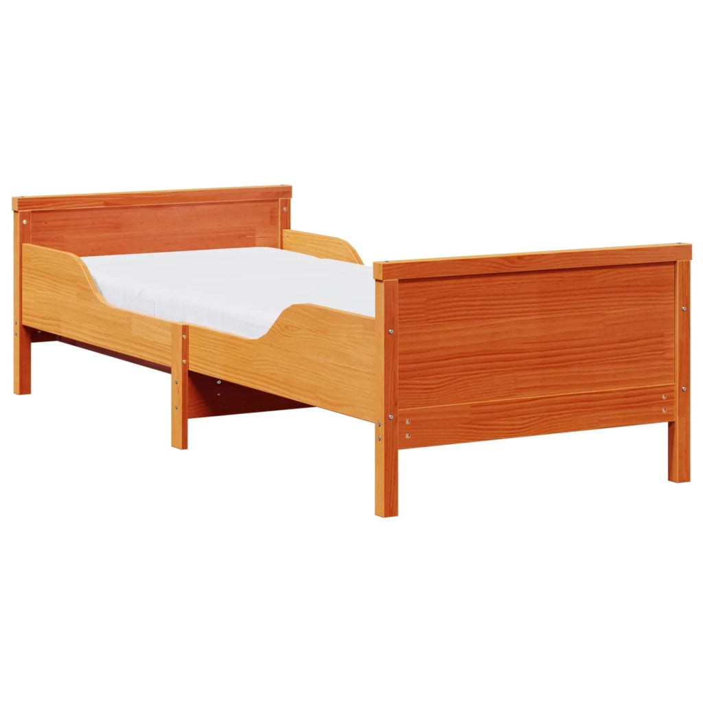 Struttura letto con materasso estensibile Marrone 80 x 200 cm