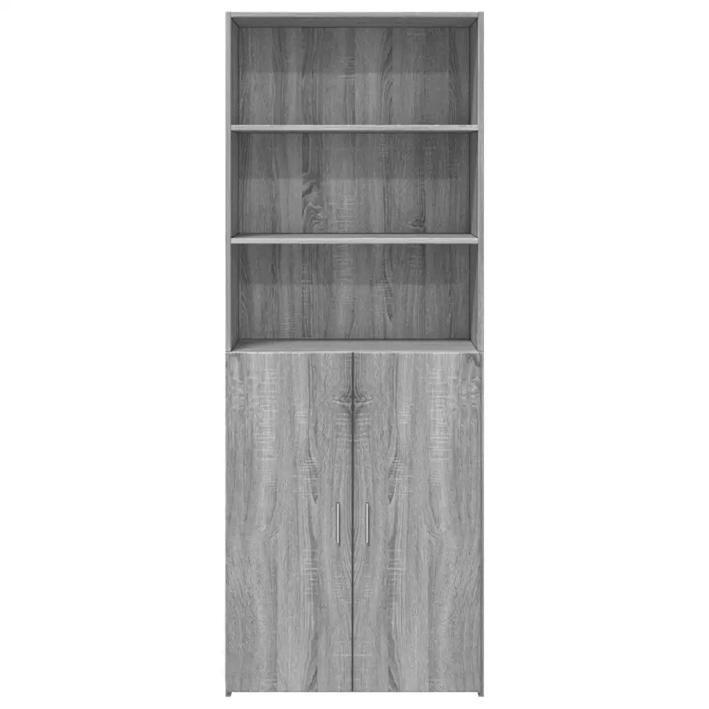Credenza | Madia | Buffet da pranzo | Armadio da pranzo Grigio Sonoma 70x42,5x185 cm in Legno Multistrato