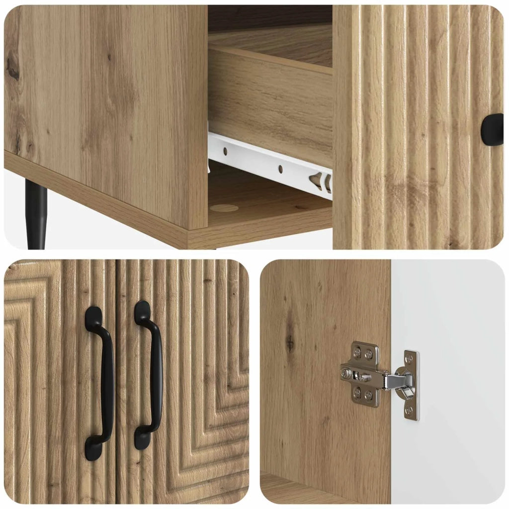 Credenza con cassetto Rovere Artigianale 66 x 34,5 x 95 cm
