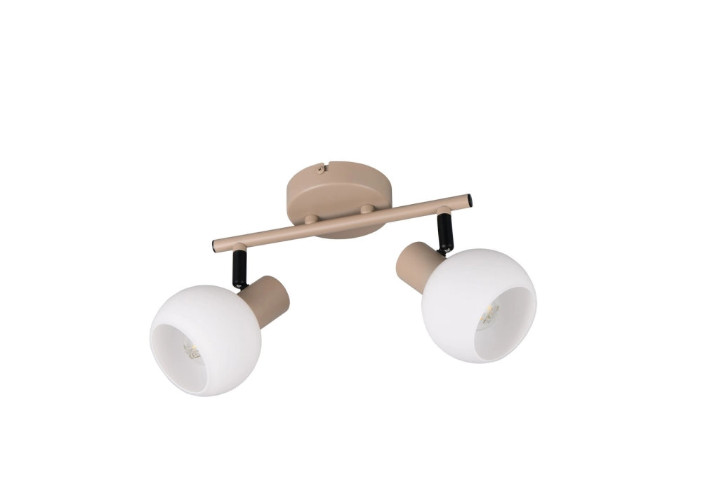 Plafoniera spot orientabile beige 2xE14 BOBA RL
