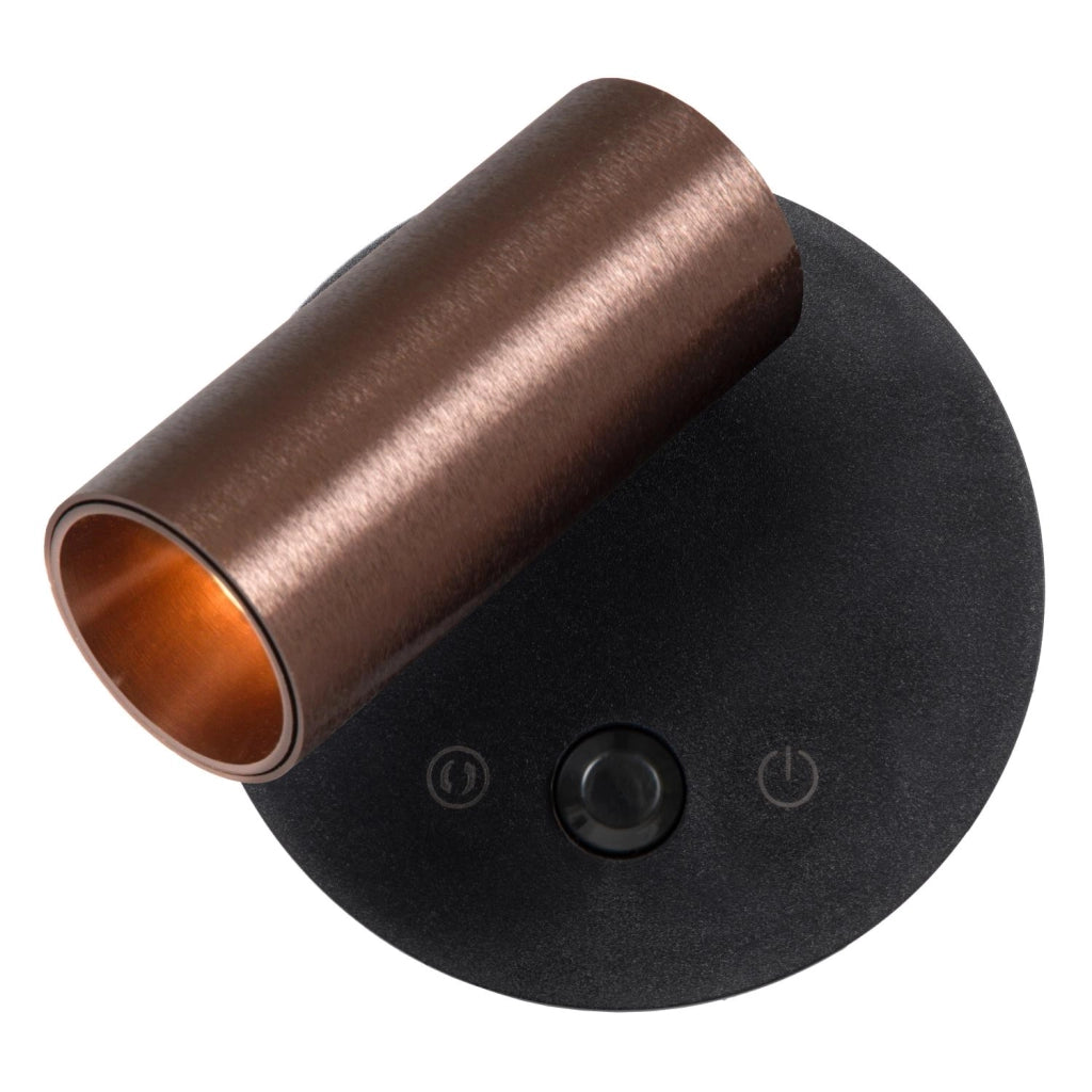 Faretto da parete rotondo LED 2W PIR TONI Lucide